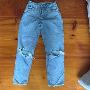 Stylish Blue Distressed Women Jeans